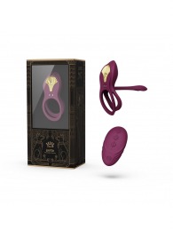 Фиолетовое эрекционное виброкольцо Bayek с пультом ДУ - Zalo - в Красногорске купить с доставкой