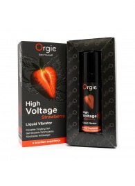 Жидкий вибратор Orgie High Voltage Strawberry - 15 мл. - ORGIE - купить с доставкой в Красногорске