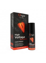 Жидкий вибратор Orgie High Voltage Strawberry - 15 мл. - ORGIE - купить с доставкой в Красногорске