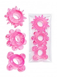 Комплект из 3 розовых эрекционных колец - Erowoman-Eroman - в Красногорске купить с доставкой