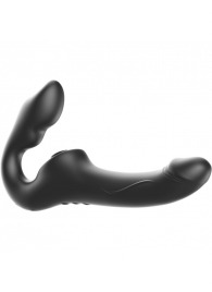 Черный безремневой страпон с 3 моторами - Ibiza - купить с доставкой в Красногорске