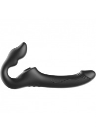 Черный безремневой страпон с 3 моторами - Ibiza - купить с доставкой в Красногорске