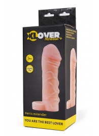 Фаллическая удлиняющая насадка с кольцом для фиксации - 16 см. - ToyFa - в Красногорске купить с доставкой