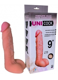 Фаллическая насадка Харнесс UNICOCK 9  - 24 см. - LOVETOY (А-Полимер) - купить с доставкой в Красногорске