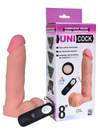Фаллическая насадка Харнесс UNICOCK 8  с вибрацией - 20 см. - LOVETOY (А-Полимер) - купить с доставкой в Красногорске