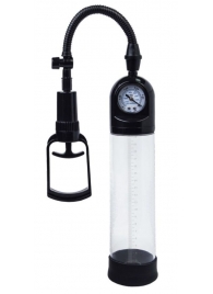 Чёрная вакуумная помпа A-toys с манометром и прозрачной колбой - A-toys - в Красногорске купить с доставкой