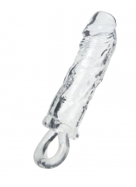 Прозрачная насадка с петлёй для фиксации - 14 см. - ToyFa - в Красногорске купить с доставкой