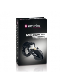 Пояс верности с электростимуляцией Mystim Pubic Enemy No1 Black Edition - MyStim - купить с доставкой в Красногорске