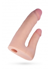 Поясной страпон с насадкой для двойного проникновения - 16 см. - ToyFa - купить с доставкой в Красногорске