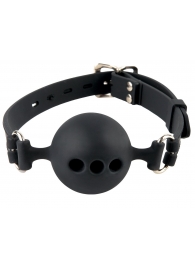 Силиконовый кляп-шар с отверстиями для дыхания Silicone Breathable Ball Gag Small - Pipedream - купить с доставкой в Красногорске