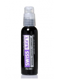 Возбуждающий гель-лубрикант на водной основе Sensual Arousal Lubricant - 59 мл. - Swiss navy - купить с доставкой в Красногорске