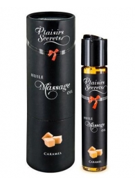 Массажное масло с ароматом карамели Huile de Massage Gourmande Caramel - 59 мл. - Plaisir Secret - купить с доставкой в Красногорске