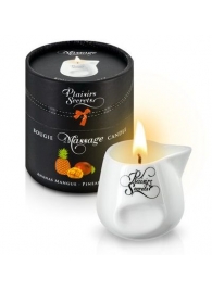 Массажная свеча с ароматом манго и ананаса Bougie de Massage Ananas Mangue - 80 мл. - Plaisir Secret - купить с доставкой в Красногорске