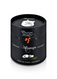 Массажная свеча с ароматом кокоса Bougie de Massage Gourmande Coco - 80 мл. - Plaisir Secret - купить с доставкой в Красногорске