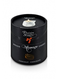 Массажная свеча с ароматом шоколада Bougie de Massage Gourmande Chocolat - 80 мл. - Plaisir Secret - купить с доставкой в Красногорске