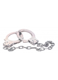 Наручники из металла с длинной цепочкой CHROME HANDCUFFS METAL HANDCUFFS W. KEY - NMC - купить с доставкой в Красногорске