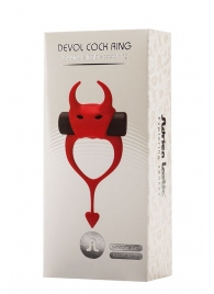Красное эрекционное кольцо в форме дьяволенка DEVOL COCKRING - Adrien Lastic - в Красногорске купить с доставкой