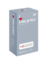 Презервативы с точками Unilatex Dotted - 12 шт. + 3 шт. в подарок - Unilatex - купить с доставкой в Красногорске