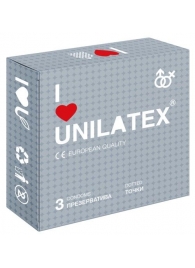 Презервативы с точками Unilatex Dotted - 3 шт. - Unilatex - купить с доставкой в Красногорске