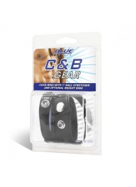Утяжка для мошонки и пениса Cock Ring With 1  Ball Stretcher And Optional Weight Ring - BlueLine - купить с доставкой в Красногорске