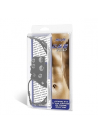 Утяжка на пенис и мошонку Cock Ring With 1.5  Ball Stretcher And Optional Weight Ring - BlueLine - купить с доставкой в Красногорске