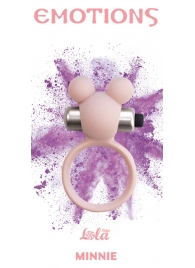 Розовое эрекционное виброколечко Emotions Minnie Light pink - Lola Games - в Красногорске купить с доставкой