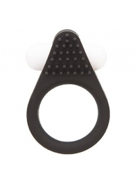 Чёрное эрекционное кольцо LIT-UP SILICONE STIMU RING 1 BLACK - Dream Toys - в Красногорске купить с доставкой