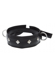 Полиуретановый ошейник с пуклями и D-кольцами Collar with Studs - Blush Novelties - купить с доставкой в Красногорске