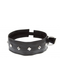 Полиуретановый ошейник с пуклями Collar with Studs - Blush Novelties - купить с доставкой в Красногорске