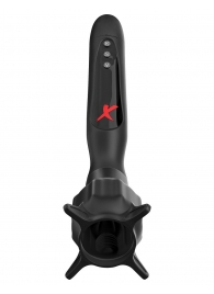 Чёрный вибростимулятор для головки члена с эффектом всасывания Vibrating Roto-Sucker - Pipedream - в Красногорске купить с доставкой