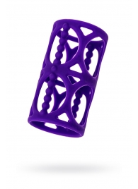 Фиолетовая насадка-сетка на член - A-toys - в Красногорске купить с доставкой