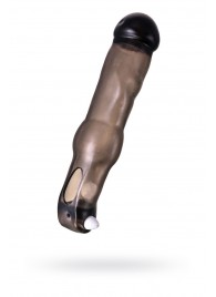 Закрытая фаллическая насадка на пенис с кольцом для фиксации  вибропулей - ToyFa - в Красногорске купить с доставкой