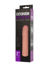 Насадка-удлинитель Extension sleeve телесного цвета - 18,5 см. - Sitabella - в Красногорске купить с доставкой