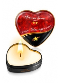 Массажная свеча с ароматом ванили Bougie Massage Candle - 35 мл. - Plaisir Secret - купить с доставкой в Красногорске