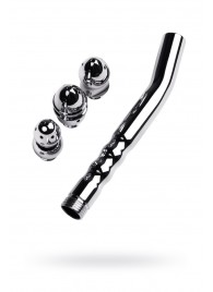 Металлический анальный душ с тремя насадками - ToyFa - купить с доставкой в Красногорске