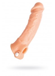 Удлиняющая насадка на пенис с вибрацией - 18,5 см. - ToyFa - в Красногорске купить с доставкой