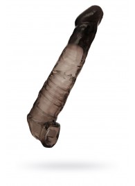 Чёрная насадка на пенис - 22,5 см. - ToyFa - в Красногорске купить с доставкой