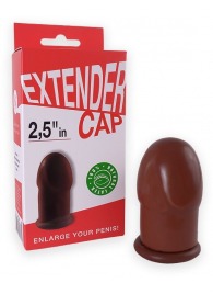 Коричневый латексный удлинитель пениса 2.5 in - Sitabella - в Красногорске купить с доставкой