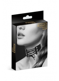 Оригинальный ошейник-чокер со шнуровкой - Bijoux Pour Toi - купить с доставкой в Красногорске