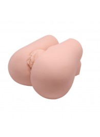 Реалистичный мастурбатор с вибрацией и двумя тоннелями - вагиной и анусом - Baile - в Красногорске купить с доставкой