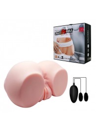 Телесный мастурбатор с двумя любовными тоннелями и вибрацией - Baile - в Красногорске купить с доставкой
