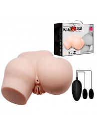 Телесный полуторс с двумя любовными тоннелями и вибрацией - Baile - в Красногорске купить с доставкой