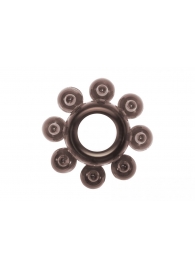 Чёрное эрекционное кольцо Rings Bubbles - Lola Games - в Красногорске купить с доставкой