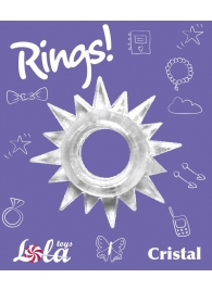 Прозрачное эрекционное кольцо Rings Cristal - Lola Games - в Красногорске купить с доставкой