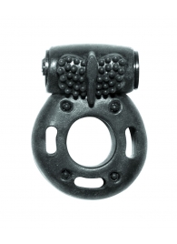Черное эрекционное кольцо с вибрацией Rings Axle-pin - Lola Games - в Красногорске купить с доставкой