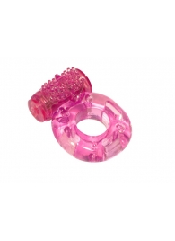 Розовое эрекционное кольцо с вибрацией Rings Axle-pin - Lola Games - в Красногорске купить с доставкой