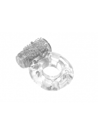 Прозрачное эрекционное кольцо с вибрацией Rings Axle-pin - Lola Games - в Красногорске купить с доставкой
