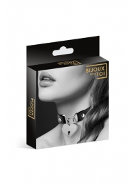 Черный чокер с замком в форме сердца - Bijoux Pour Toi - купить с доставкой в Красногорске