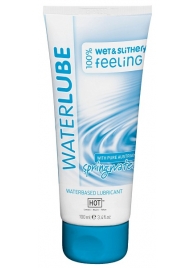 Лубрикант на основе чистой родниковой воды WaterLube - 100 мл. - HOT - купить с доставкой в Красногорске