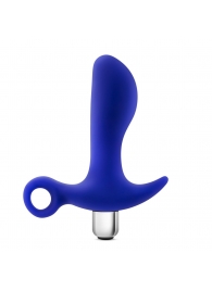Синий стимулятор простаты с ручкой-кольцом Performance Prostimulator 02 - Blush Novelties - в Красногорске купить с доставкой